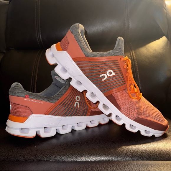 Men's ON Cloud Cloudswift Sneaker Athletic Running Shoes Rust Rock Size 13 - Picture 1 of 10